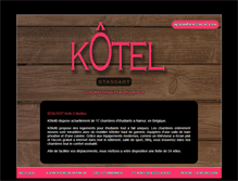 Tablet Screenshot of kotel.be